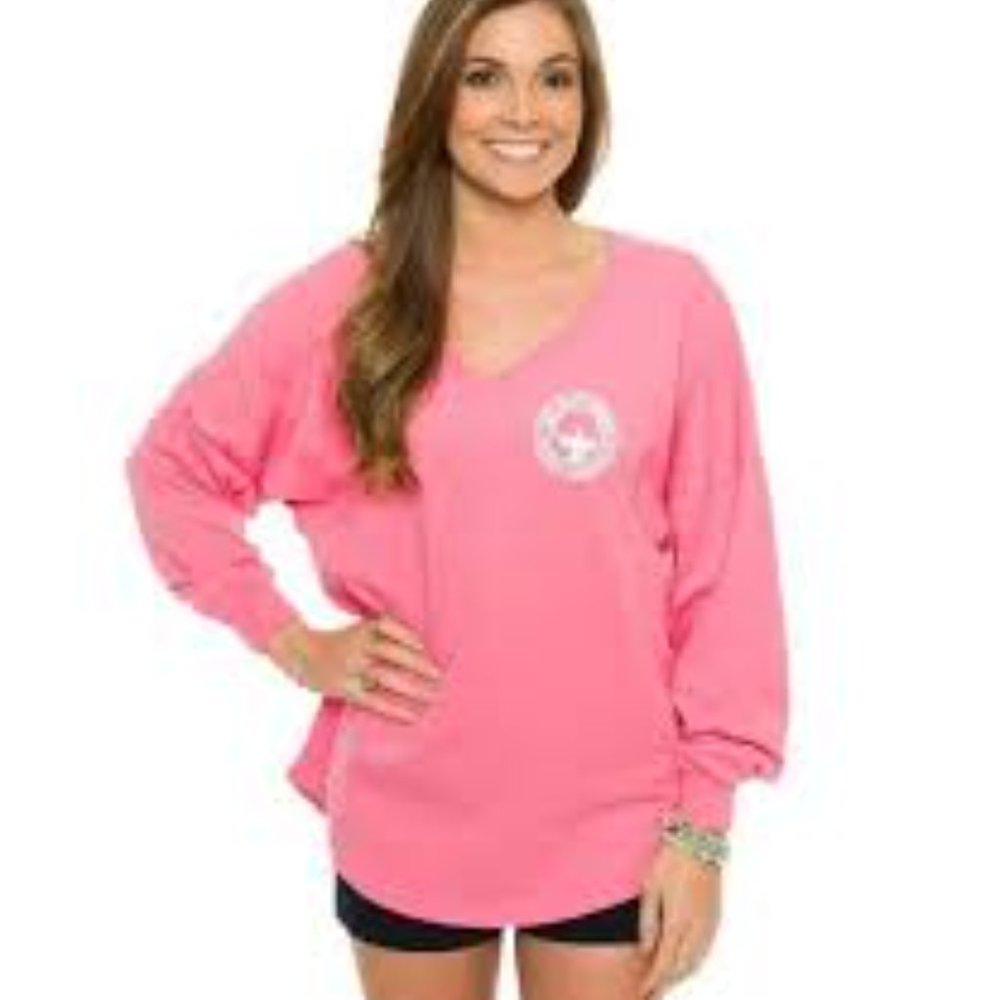 Southern Shirt Company Peach V-Neck Tee